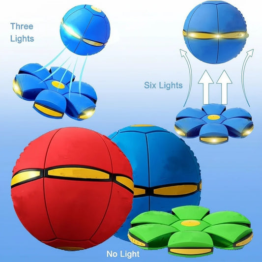 Bola Saltitante Mágica em Formato de Disco Voador, Brinquedo Educativo para Crianças, Ideal para Uso Interno e Externo, Bola Esportiva Antidepressiva e Deformadora.