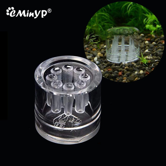 Armadilha para planárias de aquário, vermelha cristalina, para camarões e vermes, transparente, com 8 furos, para sanguessugas, minhocas proteicas, ferramenta de limpeza para aquário.