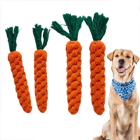 1 unidade de corda de morder para cães, brinquedo seguro e durável para cães, corda de algodão trançada para mastigar e limpar os dentes dos filhotes.