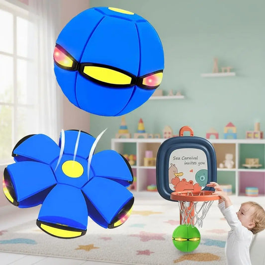 Bola Saltitante Mágica em Formato de Disco Voador, Brinquedo Educativo para Crianças, Ideal para Uso Interno e Externo, Bola Esportiva Antidepressiva e Deformadora.