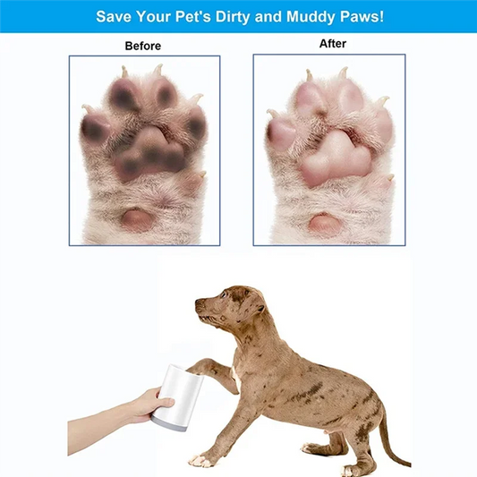 A96K-For Pet Dog Paw Care Set Silicone Brush Quickly Muddy Feet Cleaning Wash Portable Dog Paw Cleaner Cup Dog Products